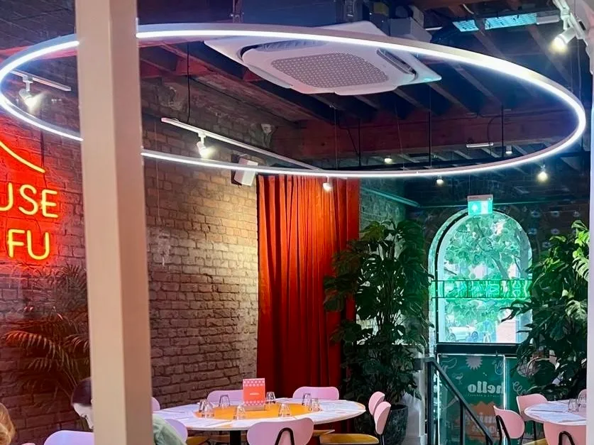club with circular lighting